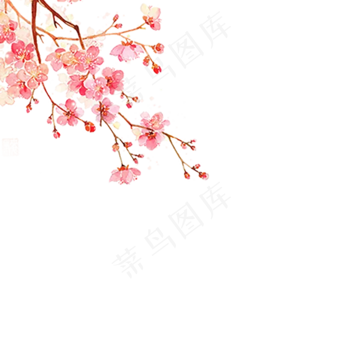 春天花朵(2000*2000px 300 dpi )psd模版下载