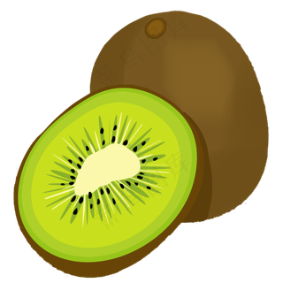 猕猴桃淡绿色水果