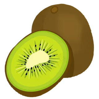 猕猴桃淡绿色水果