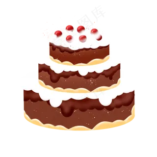 巧克力奶油水果蛋糕