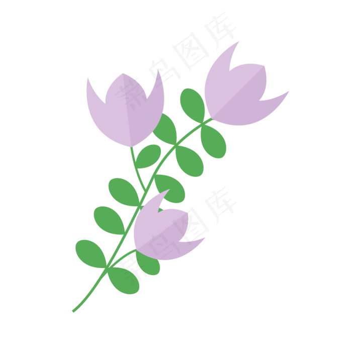 夏季夏天暑假白玫瑰免扣素材