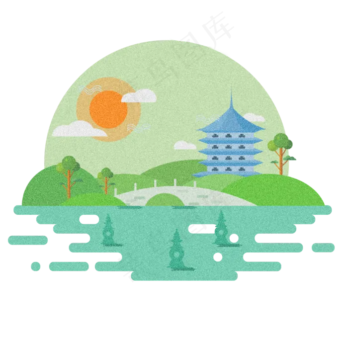 美丽的山水风景