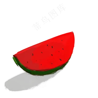 手绘水果西瓜免扣素材
