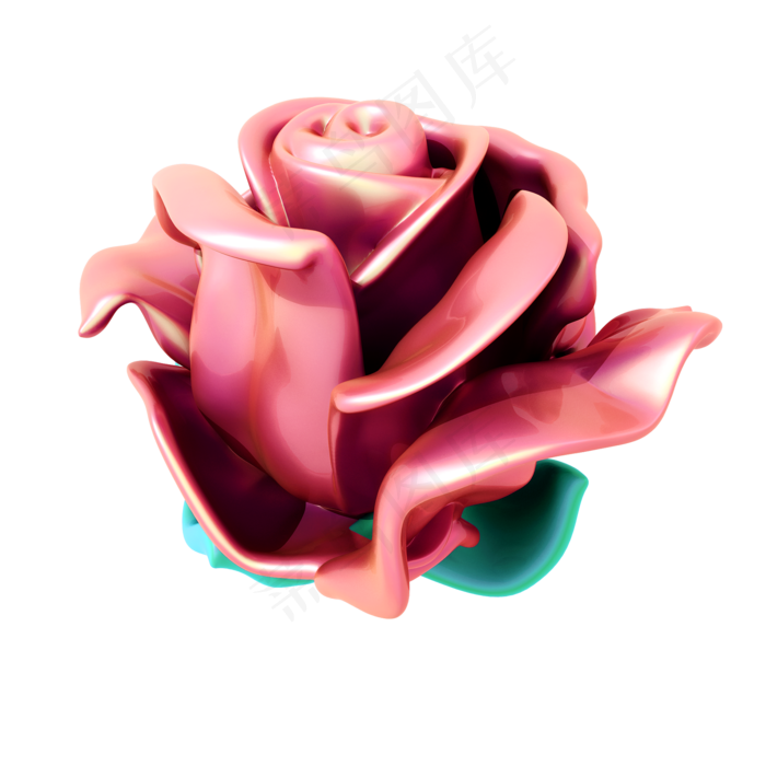 蒸汽波玫瑰png图