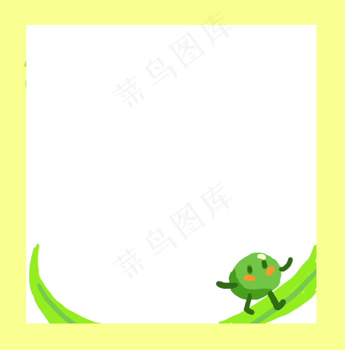 清明简单边框免抠(3589X3652(DPI:299))psd模版下载