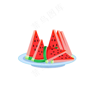 西瓜果盘,免抠元素
