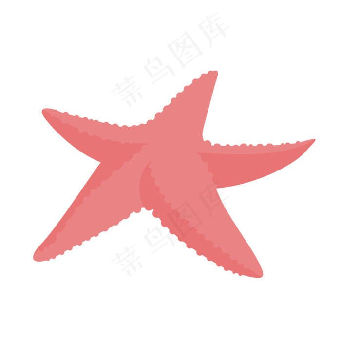 手绘夏日暑假夏天海底海星素材