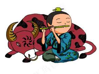 七夕情人节之牛郎,免抠元素