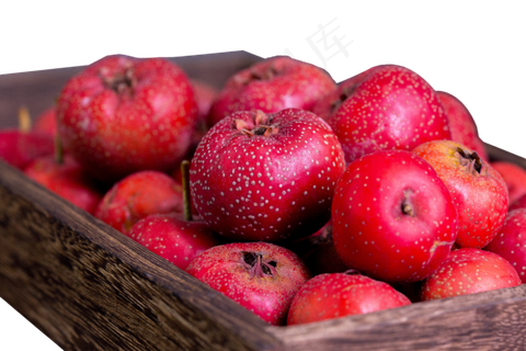 木盒里面的山楂,免抠元素