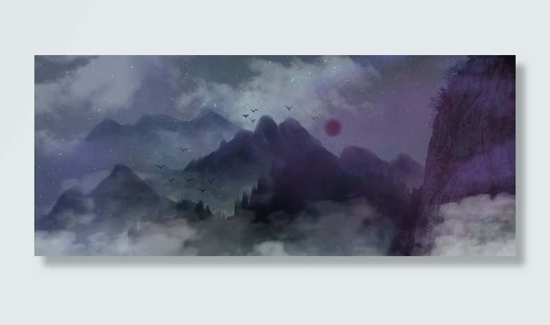 梦幻夜空玄幻仙侠背景