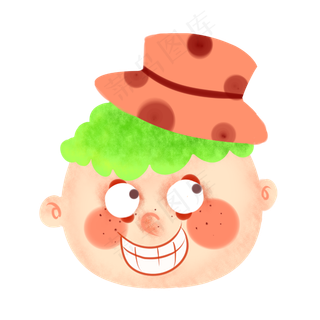 愚人节开心的小丑,免抠元素