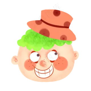 愚人节开心的小丑,免抠元素