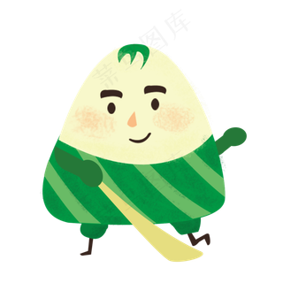 卡通粽子形象设计素材
