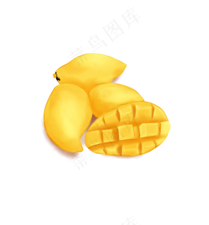 秋冬水果黄色芒果(2480X3507(DPI:300))psd模版下载