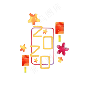 喜迎新春新年装饰,免抠元素