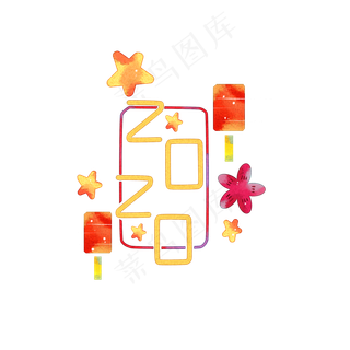 喜迎新春新年装饰,免抠元素