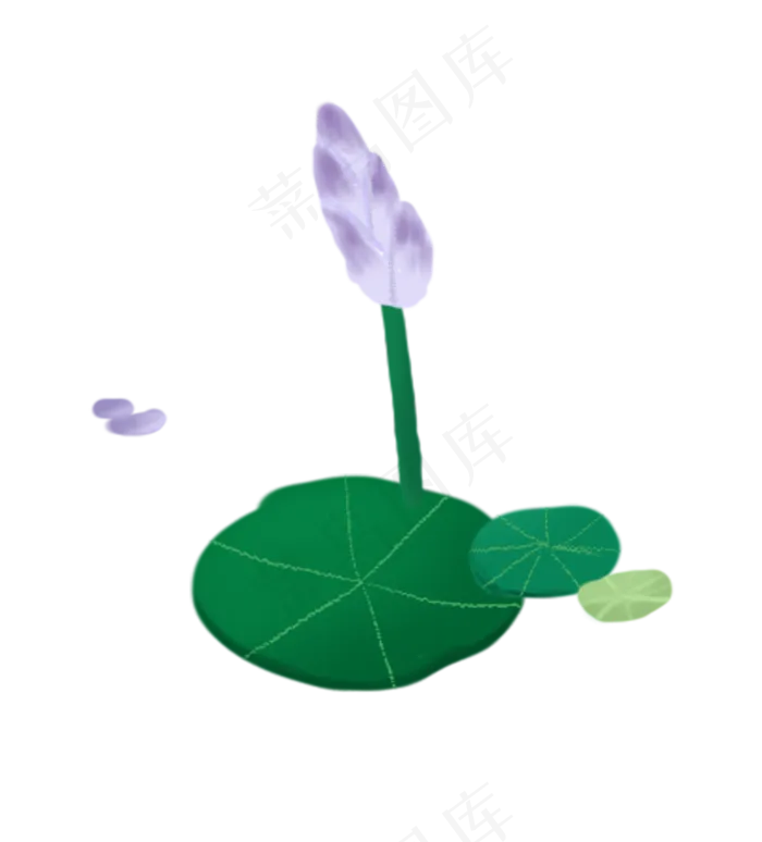 一朵荷花(1168X1291(DPI:300))psd模版下载