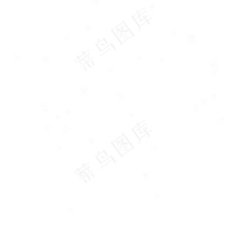 白色雪花,免抠元素