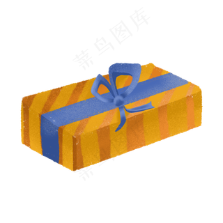 儿童节漂亮黄色礼物免抠图