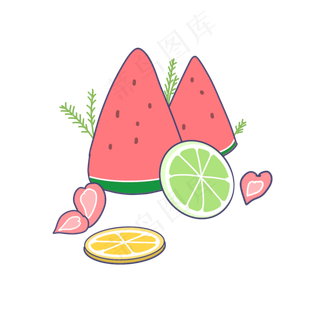 夏日清凉可爱水果