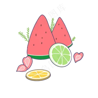 夏日清凉可爱水果