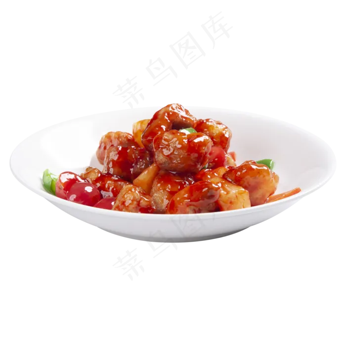 香菠咕噜肉,免抠元素(2000X2000(DPI:300))psd模版下载