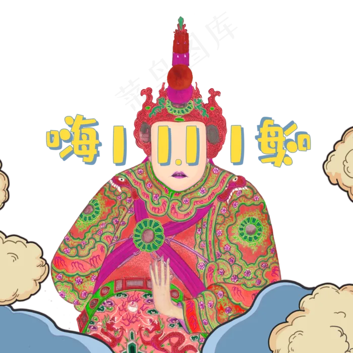 国货双十一网购国潮(4000X4000(DPI:300))psd模版下载