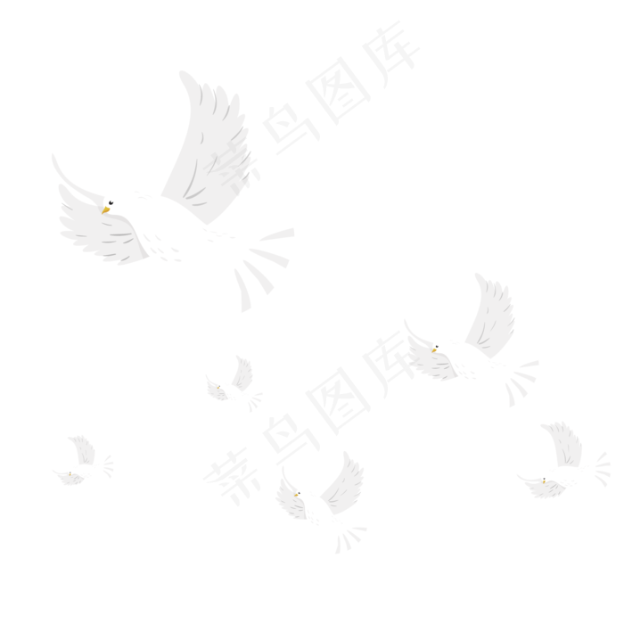 白鸽起航毕业(2000X2000(DPI:300))ai矢量模版下载