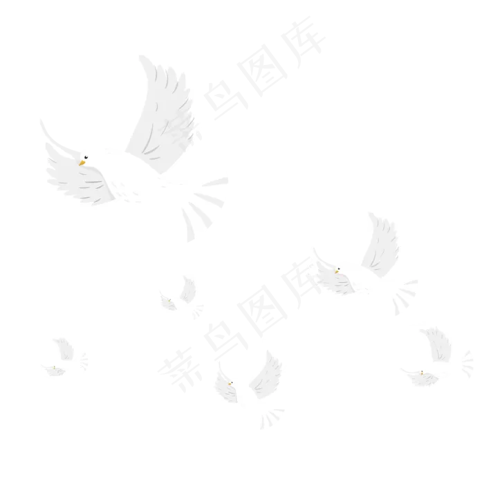 白鸽起航毕业(2000X2000(DPI:300))ai矢量模版下载