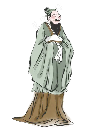 孔子讲学孔夫子