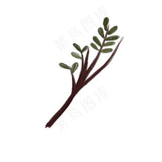 卡通植物枝条下载