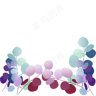 手绘叶子植物装饰