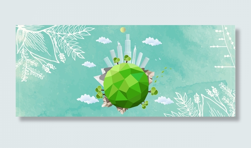 绿色422世界地球日背景