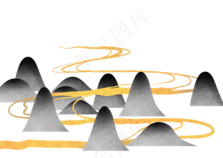 中国风国潮风山水