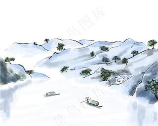 漂亮水墨山水