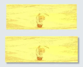 乘风破浪扬帆远航大气手绘蓝色banner