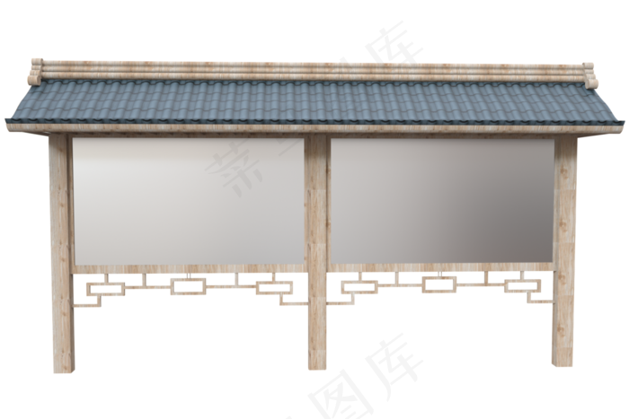 古风建筑户外宣传栏