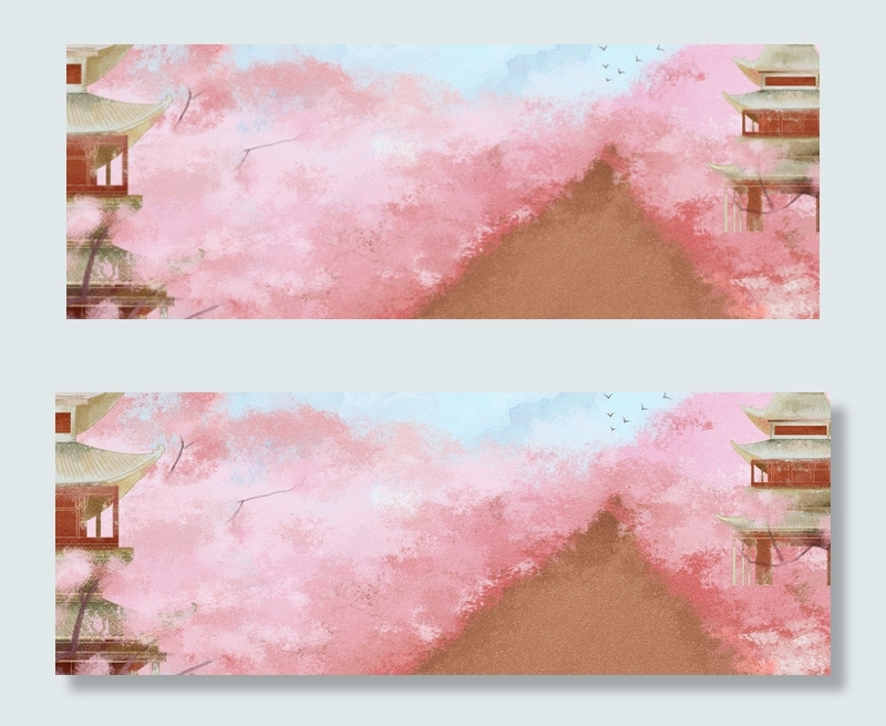 彩色植物花朵背景