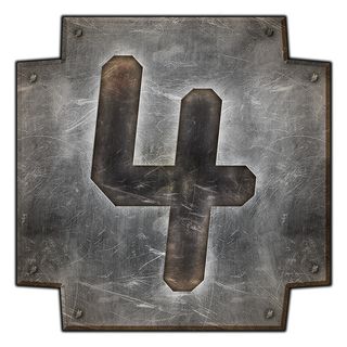 原创商用元素颓废金属倒计时数字,免抠元素