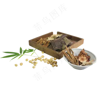 中药药材组合,免抠元素