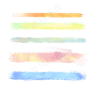 梦幻水彩笔触笔刷