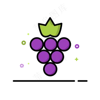葡萄MEB风格png素材