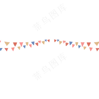 彩色旗帜,免抠元素