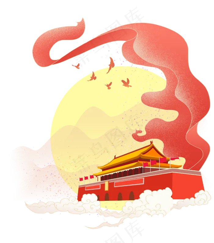 北京*祖国人民,免抠元素(3975X4512(DPI:300))psd模版下载