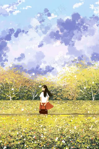 夏日天空紫蓝色唯美治愈系