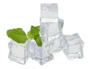 干冰透明冰块,免抠元素