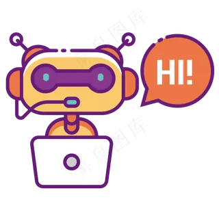 可爱机器人的MBE风格,免抠元素