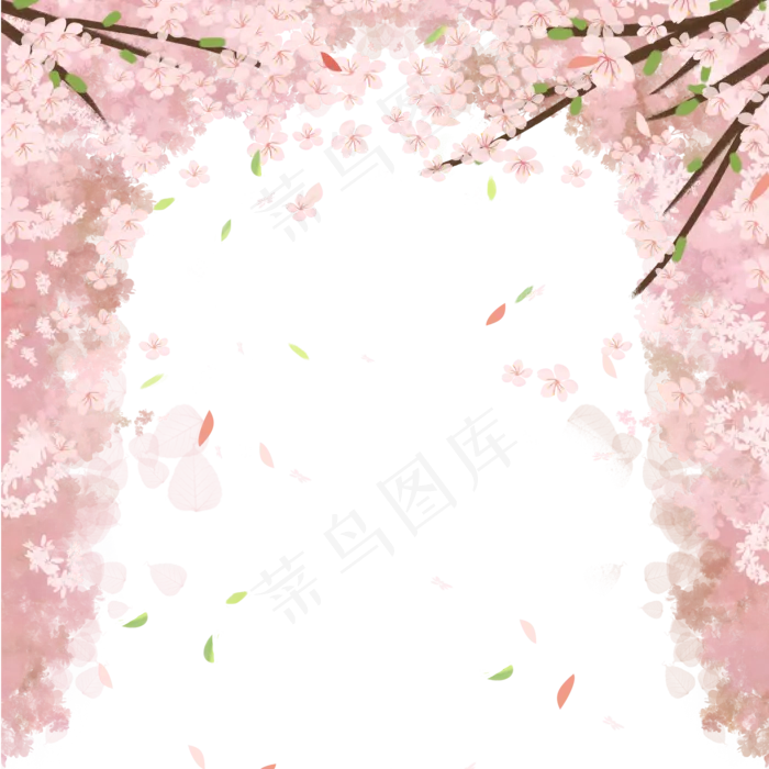 樱花花海,免抠元素