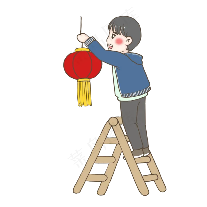 元宵节挂灯笼PNg,免抠元素