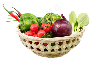 编织篮蔬菜食材